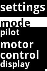 pypilot settings menu