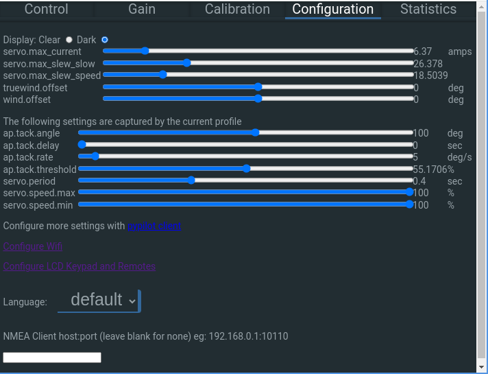 pypilot web configuration